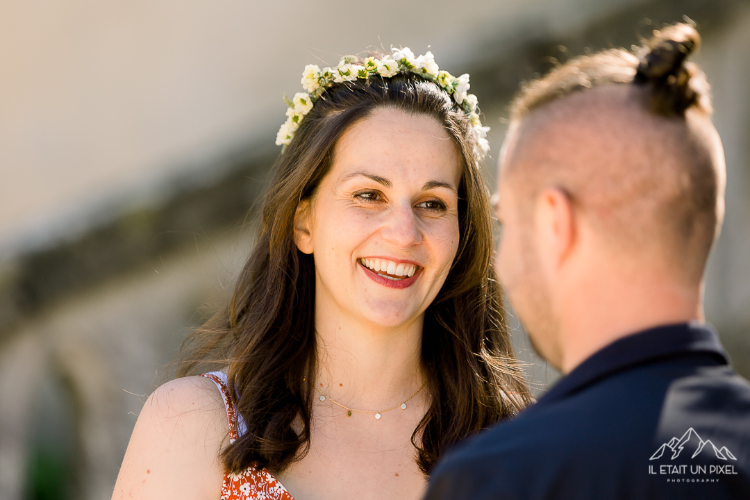 Demande en mariage romantique au Chteau de la Flocellire