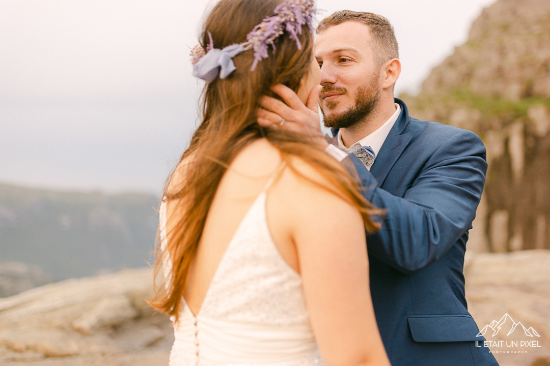 Sance engagement dans les Fjords de Norvge