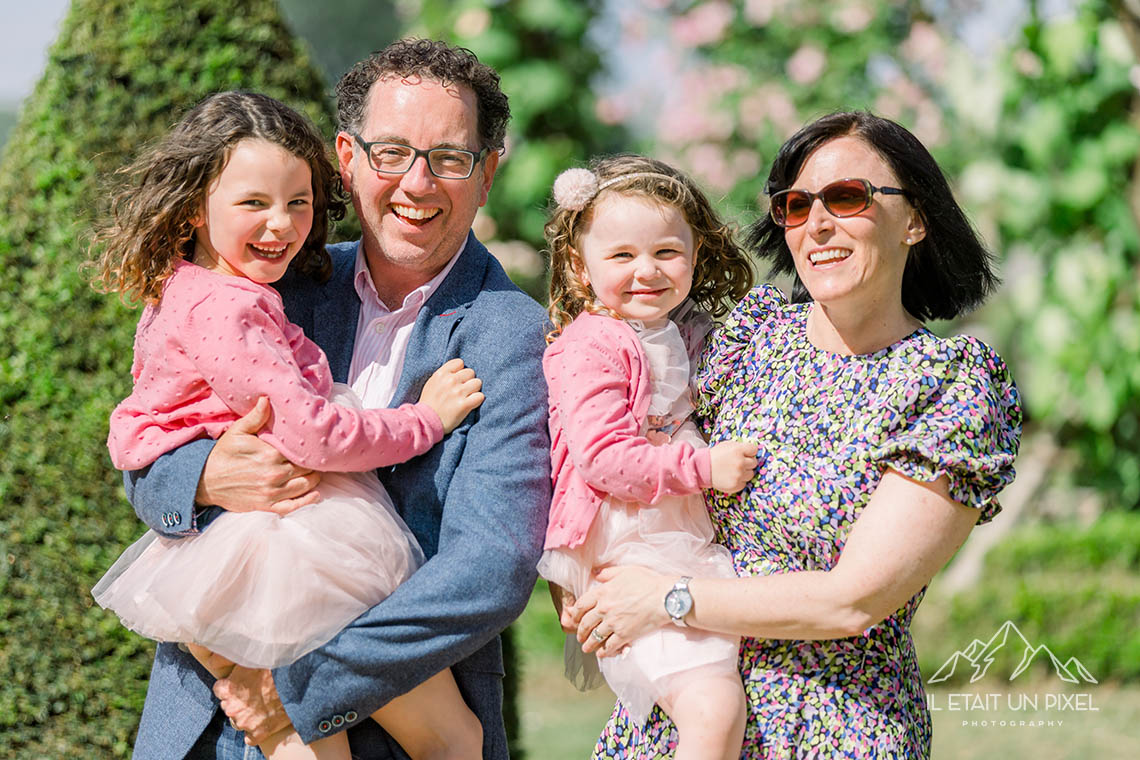 Sance en famille dans un magnifique chteau