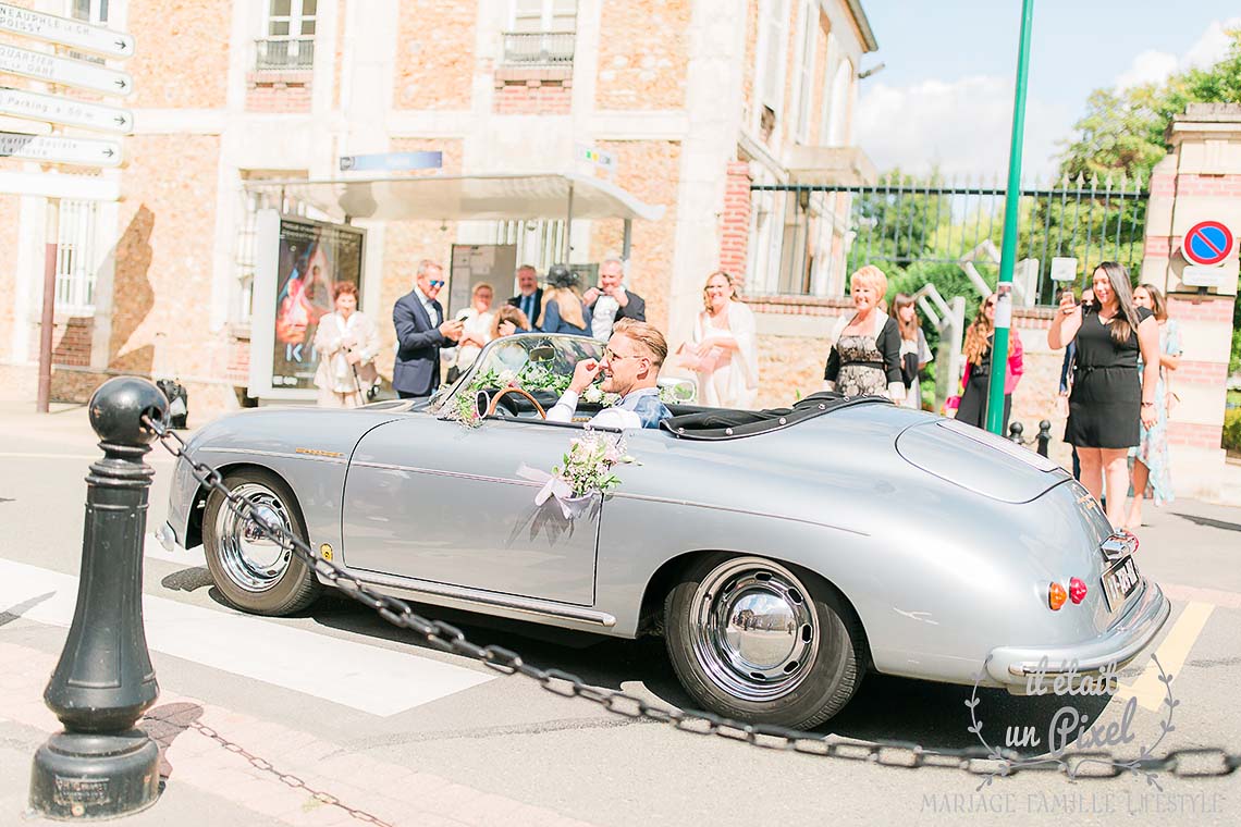 Reportage de mariage avec ceremonie laique a la Catrache, 78