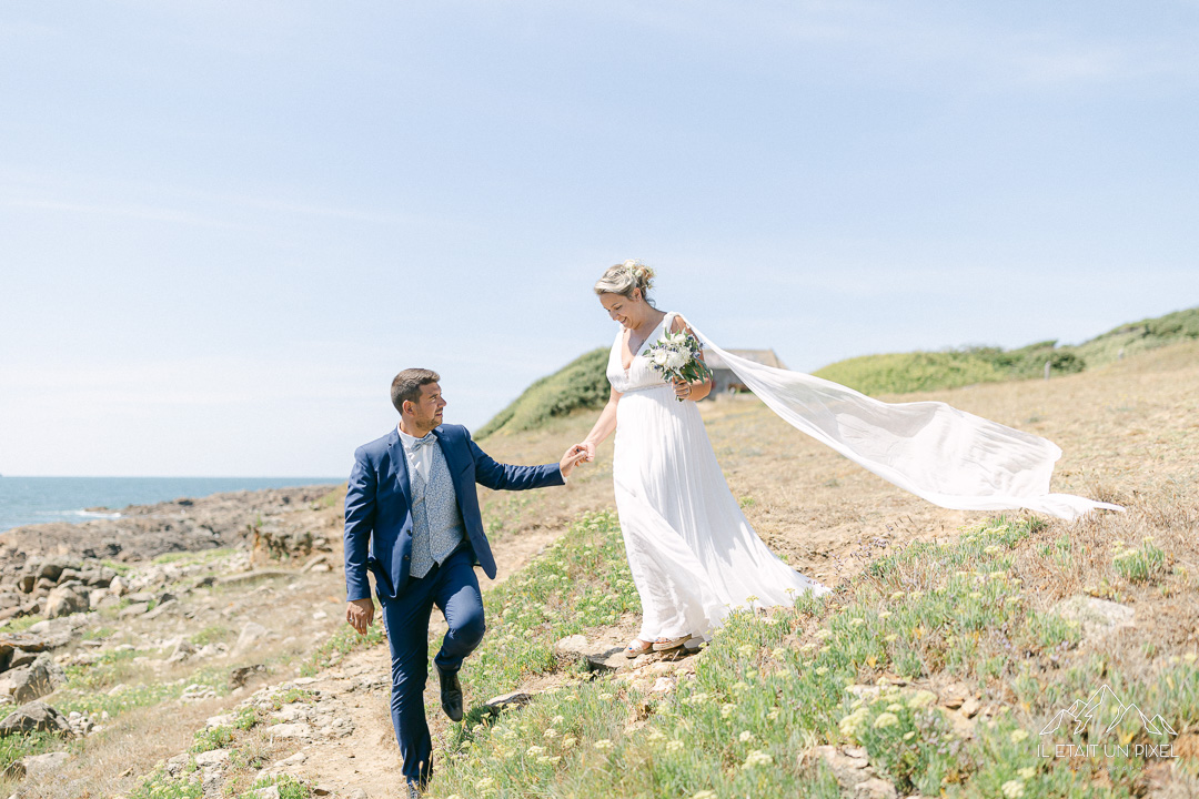 Reportage sur le vif d'un mariage anniversaire en bord de mer