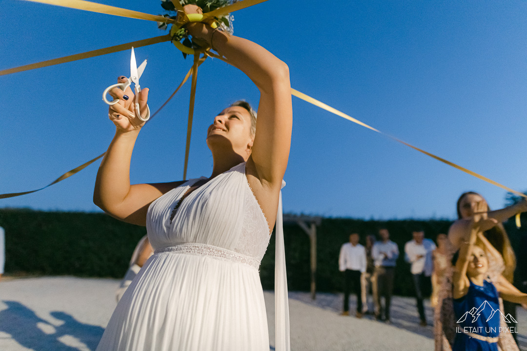 Reportage sur le vif d'un mariage anniversaire en bord de mer