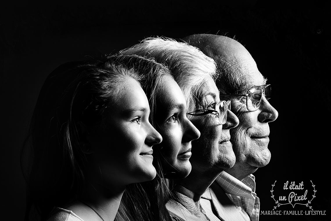 Séance photo de famille pour Monica