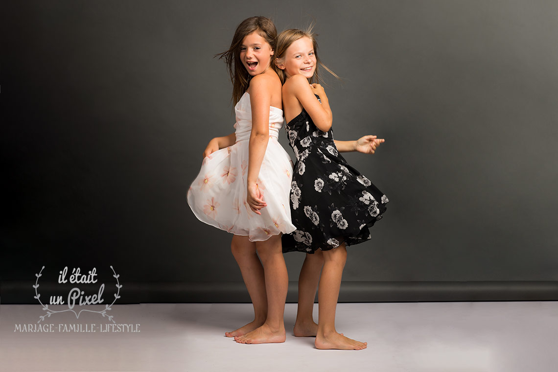 Séance photo anniversaire de 10 ans en studio