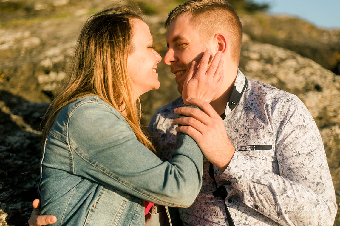 Sance engagement sur la plage de Pornic