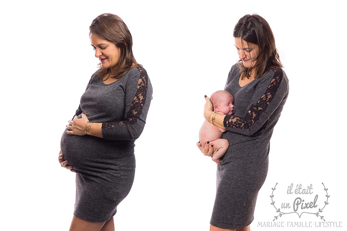 Séance photo de naissance en studio installé à domicile