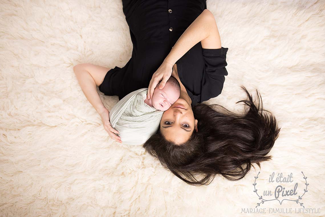 Séance photo de naissance en studio