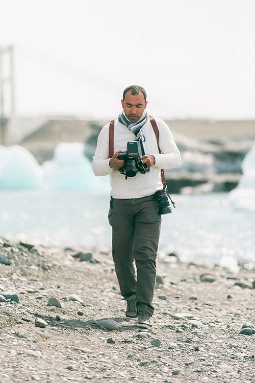 Destination wedding photographer Jeremie Sangare in Iceland